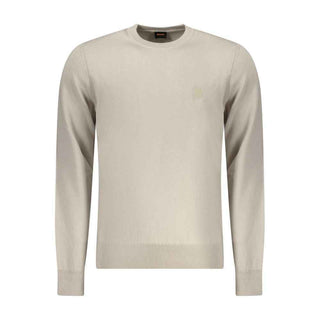 Hugo Boss Beige Cotton Mens Sweater