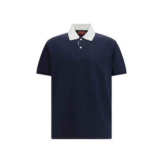 Gucci Blue Cotton Polo Shirt