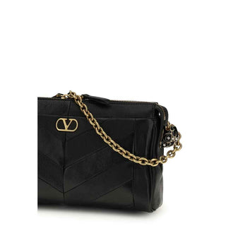 Valentino Garavani Black Lamb Ovis Aries Aries Shoulder Bag