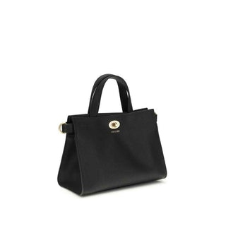 Burberry Black Calf Leather Bos Taurus Handbag