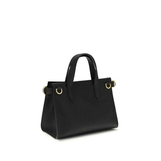 Burberry Black Calf Leather Bos Taurus Handbag
