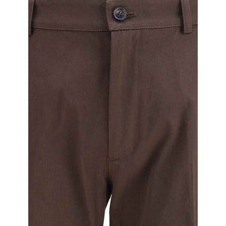 Burberry Brown Cotton Chino Pants