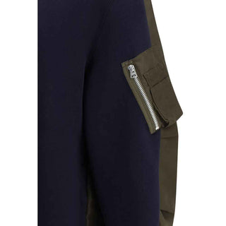 Sacai Blue Cotton Sweatshirt