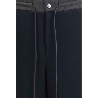 Sacai Black Cotton Athletic Pants