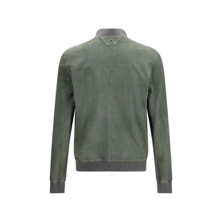 Salvatore Santoro Bicolor Calf Leather Bos Taurus Bomber