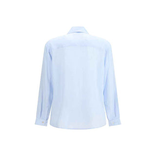 Baziszt Light Blue Cotton Dress Shirt
