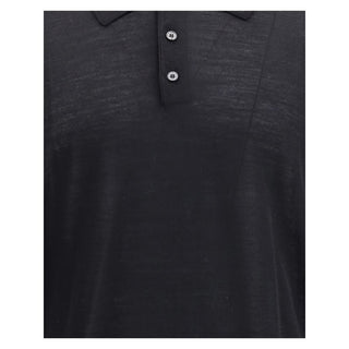 Golden Goose Black Fleece Wool Dress Shirt