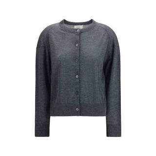 Loulou De Saison Gray Cashmere Cardigan