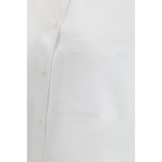 Loulou De Saison White Cotton Dress Shirt