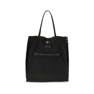 Zanellato Black Calf Leather Bos Taurus Handbag