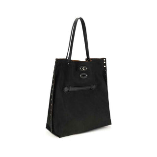 Zanellato Black Calf Leather Bos Taurus Handbag