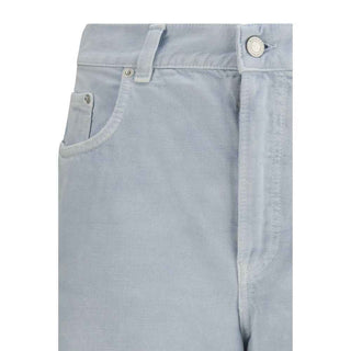 Haikure Blue Cotton Bermuda Shorts