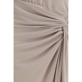 The Andamane Gray Polyester Long Dress
