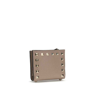 Valentino Garavani Gray Lamb Ovis Aries Aries Wallet