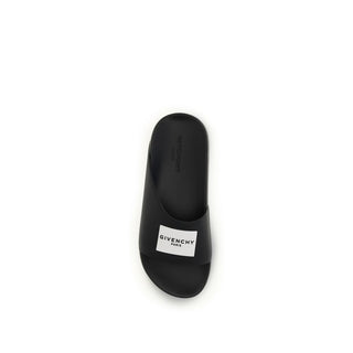 Givenchy Black Rubber Sandals