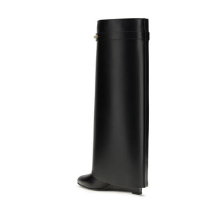 Givenchy Black Calf Leather Bos Taurus Flat Boots