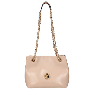 Versace Pink Leather Shoulder Bag