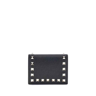 Valentino Garavani Black Calf Leather Bos Taurus Wallet