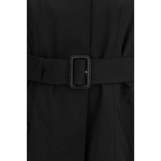 Burberry Black Cotton Trench Coat