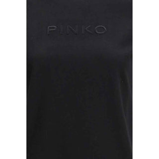 PINKO Black Cotton T-Shirt