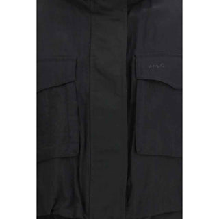 PINKO Black Nylon Sleveless Jacket