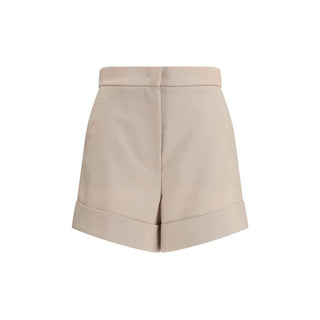 Max Mara Bicolor Fleece Wool Bermuda Shorts
