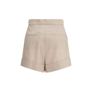 Max Mara Bicolor Fleece Wool Bermuda Shorts