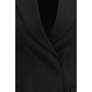 Max Mara Black Fleece Wool Blazer