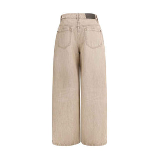 Brunello Cucinelli Beige Cotton Jeans Denim
