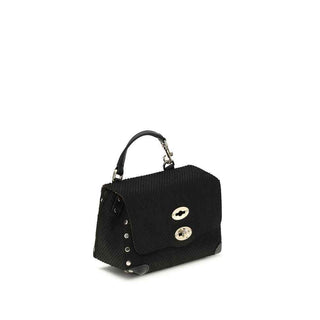Zanellato Black Calf Leather Bos Taurus Handbag