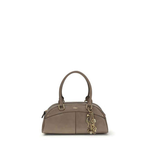 Chloé Gray Calf Leather Bos Taurus Handbag