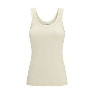 Lemaire Beige Cotton Sleeveles T-Shirt
