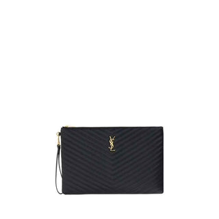 Saint Laurent Black Calf Leather Bos Taurus Accessories