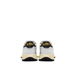 Autry White Fabric Low Top Sneakers