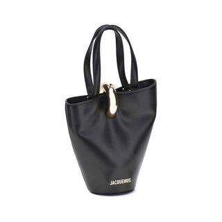 Jacquemus Black Calf Leather Bos Taurus Shoulder Bag
