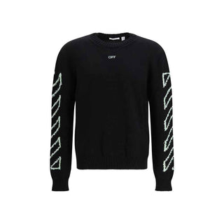 Off-White Black Cotton Sweatshirt