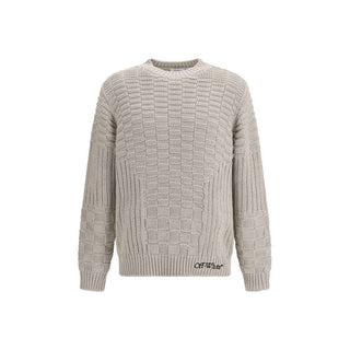 Off-White Beige Cotton Sweatshirt