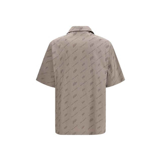 Off-White Beige Viscose Shortsleeve Shirt