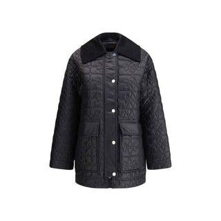 Ganni Gray Nylon Coat
