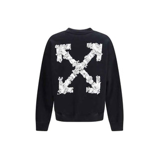 Off-White Black Cotton Sweatshirt