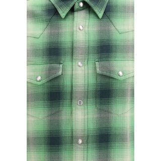 Tom Ford Bicolor Cotton Pattern Shirt