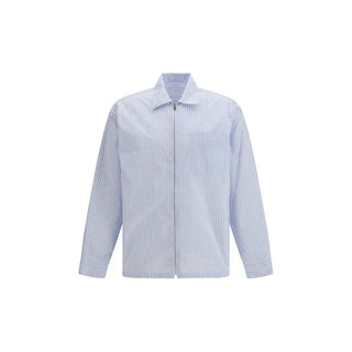 Prada Blue Polyamide Pattern Shirt