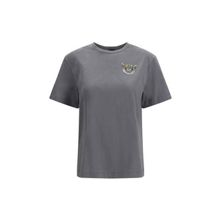 PINKO Gray Cotton T-Shirt
