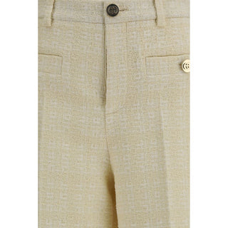 Gucci Beige Cotton Casual Pants