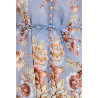 Zimmermann Multicolor Linen Long Dress