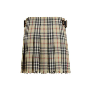 Burberry Multicolor Wool Mini Skirt