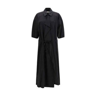 Lemaire Black Silk Casual Dress