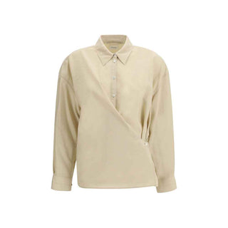 Lemaire Beige Silk Dress Shirt