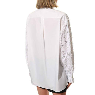 Valentino White Cotton Blouse