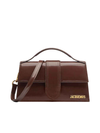 Jacquemus Midnight brown Leather Le Grand Bambino Handbag